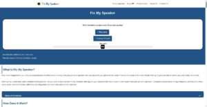 fixmyspeakerr.com