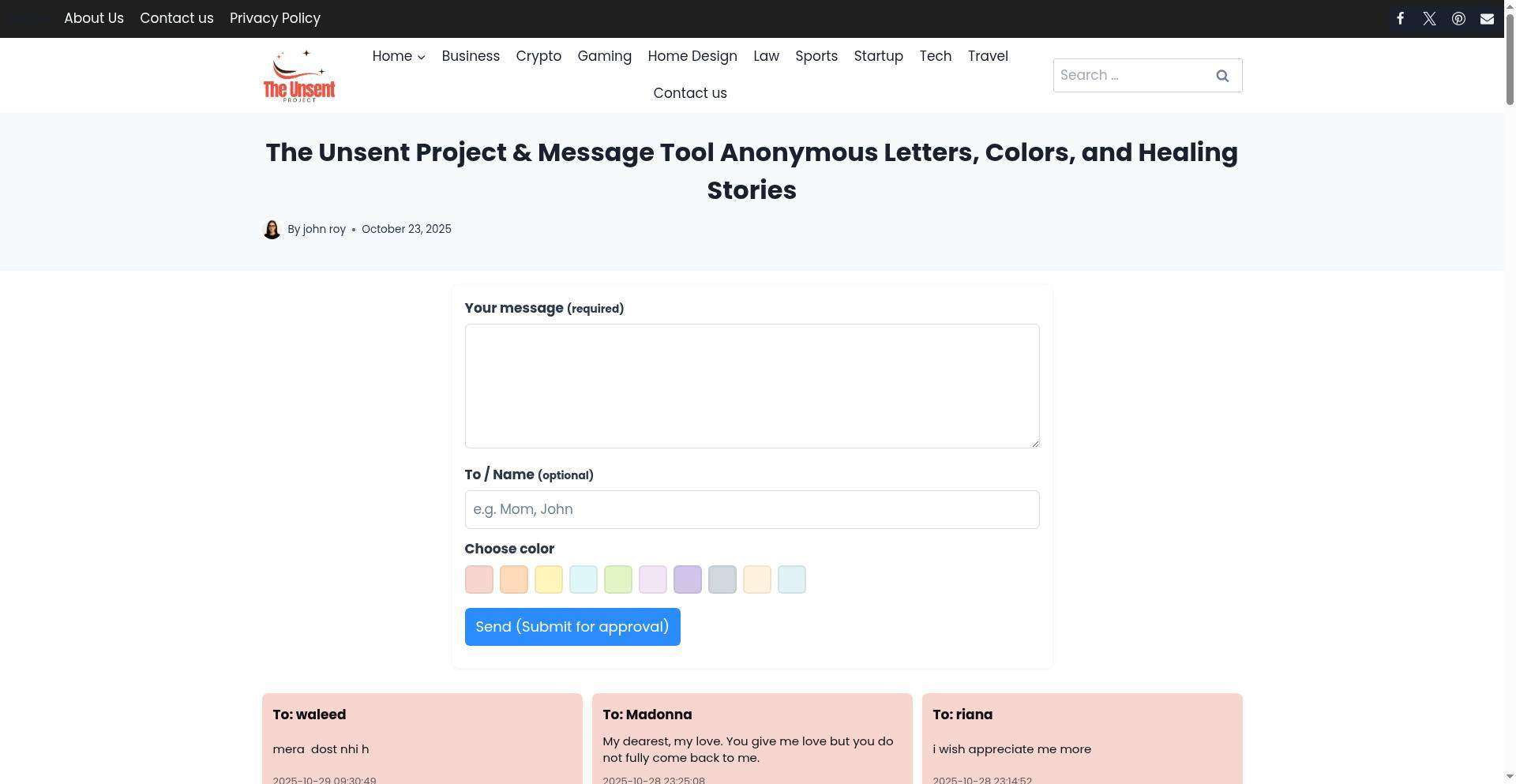 theunsentprojects.com