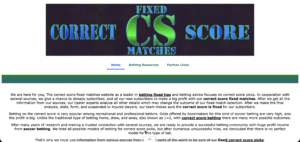 correctfixedmatch.com