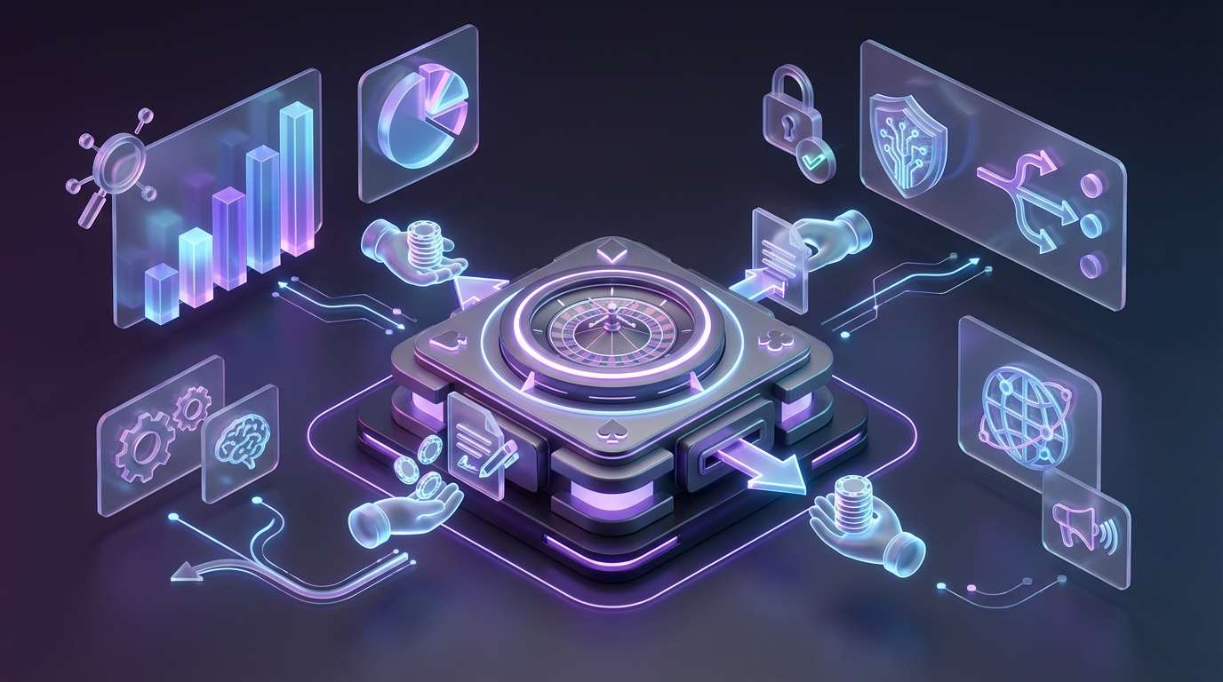 Infographic showing buyer and seller workflow for casino guest posts