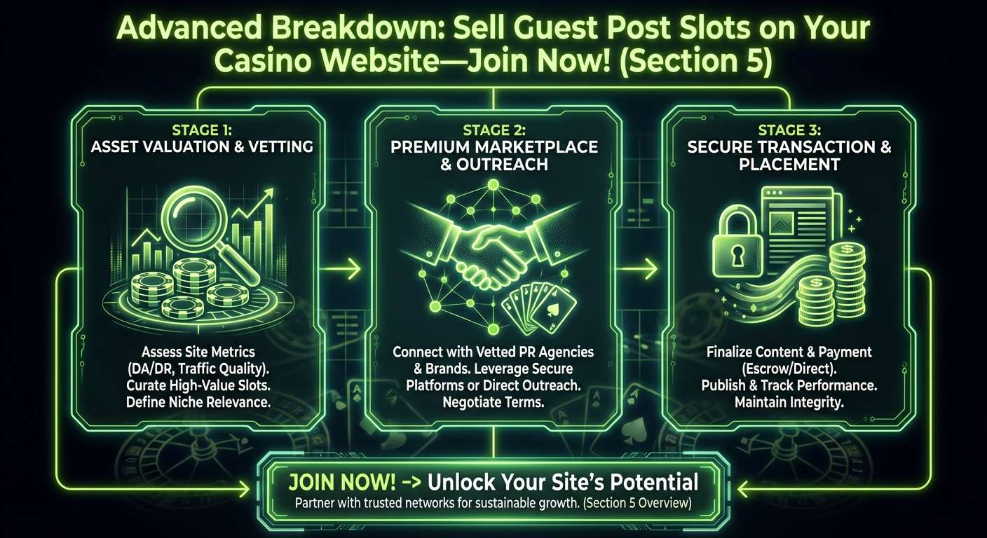 Infographic about safe and compliant guest posting in iGaming