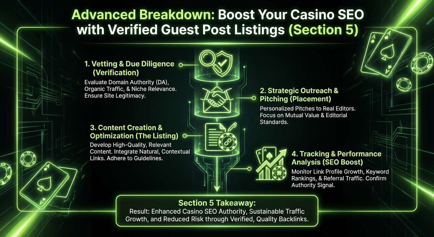 Infographic about avoiding guest post risks in iGaming